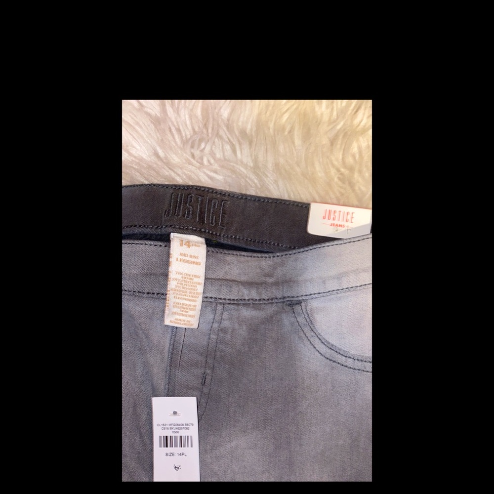 Justice denim jegging Gray